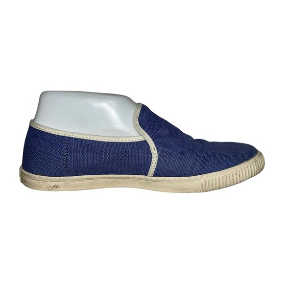 Toms Ortholite Blue Canvas Slip On Loafers Shoes Women's 7.5 - Picture 6 of 10